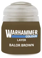 Warhammer Colour Layer Paint (Balor Brown) - krycia farba, hnedá