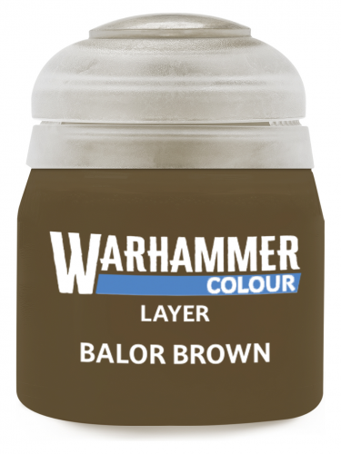 Warhammer Colour Layer Paint (Balor Brown) - krycia farba, hnedá