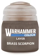 Warhammer Colour Layer Paint (Brass Scorpion) - krycia farba, hnedá