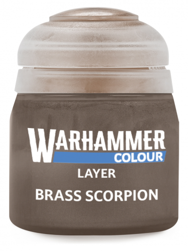 Warhammer Colour Layer Paint (Brass Scorpion) - krycia farba, hnedá