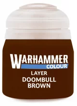 Warhammer Colour Layer Paint (Doombull Brown) - krycia farba, hnedá