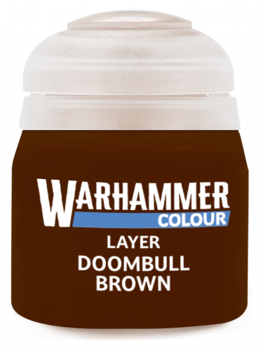 Warhammer Colour Layer Paint (Doombull Brown) - krycia farba, hnedá