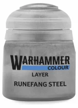 Warhammer Colour Layer Paint (Runefang Steel) - krycia farba, oceľová