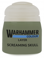 Warhammer Colour Layer Paint (Screaming skull) - krycia farba, sivá