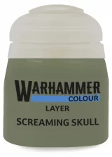 Warhammer Colour Layer Paint (Screaming skull) - krycia farba, sivá