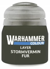 Warhammer Colour Layer Paint (Stormvermin Fur) - krycia farba, šedá