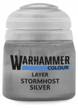 Warhammer Colour Layer Paint (Stormhost Silver) - krycia farba, strieborná