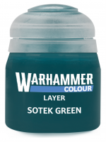 Warhammer Colour Layer Paint (Sotek Green) - krycia farba, zelená