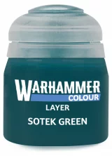 Warhammer Colour Layer Paint (Sotek Green) - krycia farba, zelená
