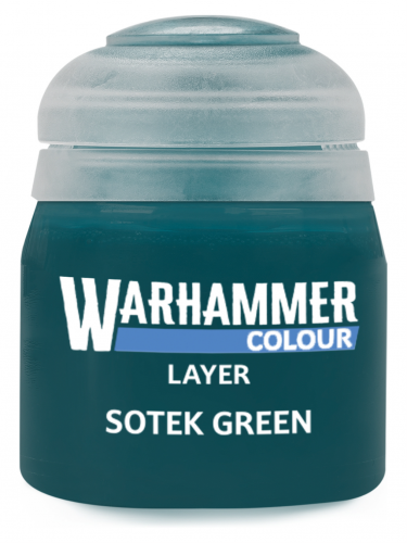 Warhammer Colour Layer Paint (Sotek Green) - krycia farba, zelená