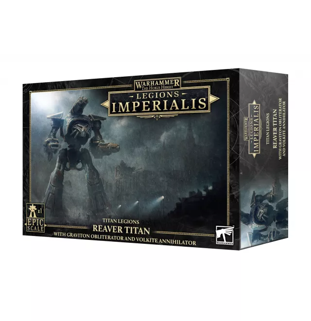 Warhammer: Horus Heresy - Legions Imperialis - Titan Legions - Reaver Titan with Graviton Obliterator and Volkite Annihilator - Stolová hra