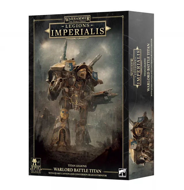 Warhammer: Horus Heresy - Legions Imperialis - Titan Legions - Warlord Titan with Quake Cannon and Conversion Beam Extirpator - Stolová hra