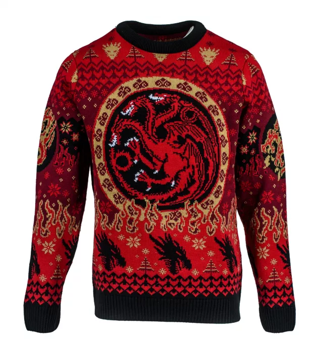Vianočný sveter Game of Thrones - Targaryen Logo Jumper - Hra o tróny