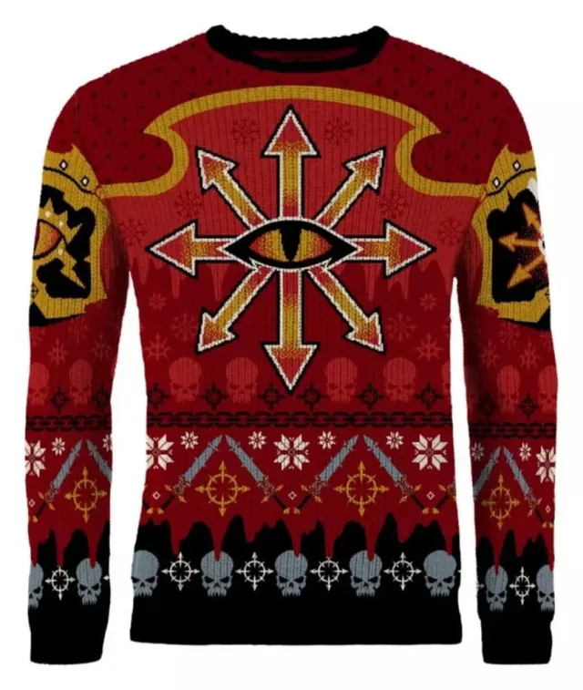 Vianočný sveter Warhammer 40,000 - Chaos Christmas Jumper
