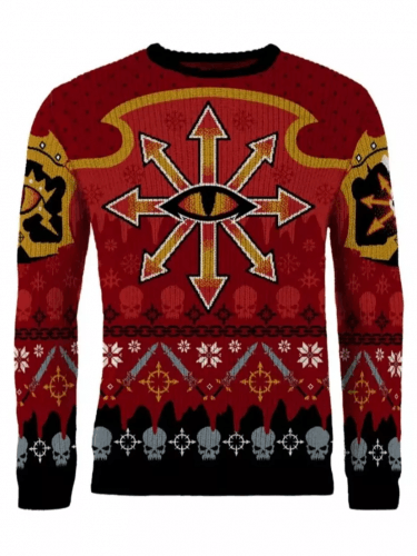 Vianočný sveter Warhammer 40,000 - Chaos Christmas Jumper