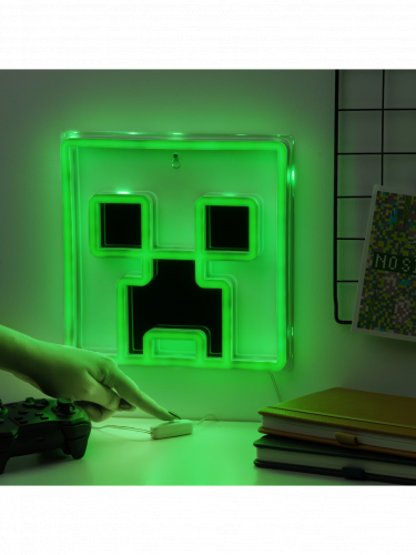 Lampička Minecraft - Creeper (nástenná)