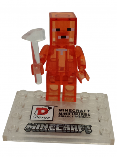 Mini figúrka Minecraft červená s kladivom