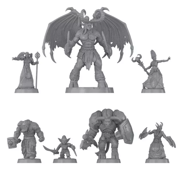 Sada figúrok Dungeons & Dragons x World of Warcraft (set 1) - Figúrka