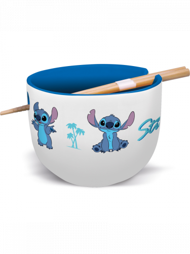 Darčekový set Lilo & Stitch - Stitch (miska na ramen a paličky)