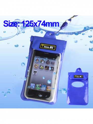 Vodotesné puzdro pre iPhone 4, 3GS, 3G, iPod Touch... (modré) (PC)