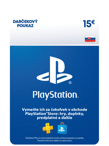 SK - PlayStation Store – Darčeková karta - 15 EUR (DIGITAL) (DIGITAL)