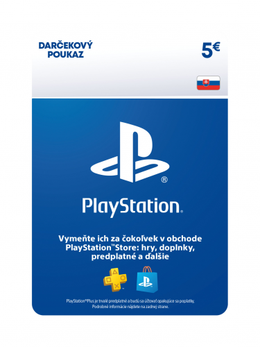 SK - PlayStation Store – Darčeková karta - 5 EUR (DIGITAL) (DIGITAL)