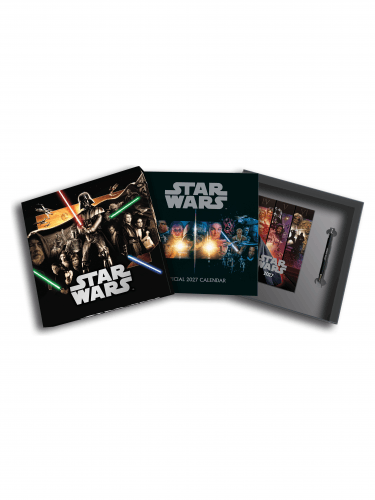 Darčekový set Star Wars - kalendár 2027, zápisník, pero