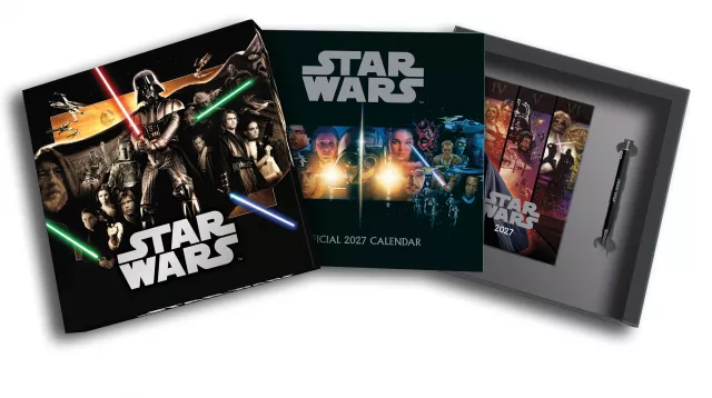 Darčekový set Star Wars - kalendár 2027, zápisník, pero