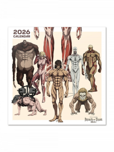 Kalendár Attack on Titan 2026