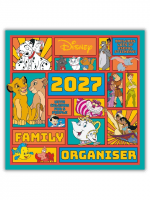 Kalendár Disney Classics - Family Organiser 2027 (+ samolepky)