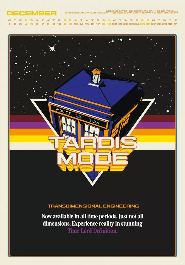 Kalendár Doctor Who Classic Deluxe 2027 (A3)