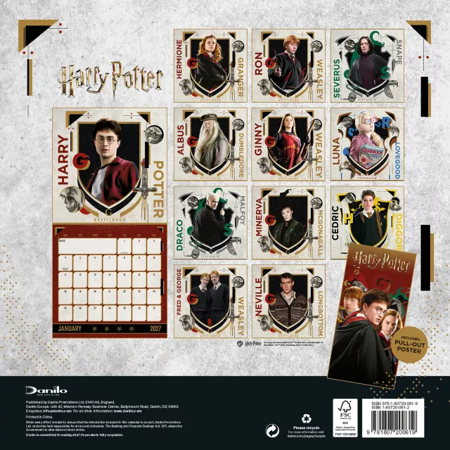 Kalendár Harry Potter 2027