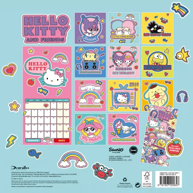 Kalendár Hello Kitty & Friends 2027