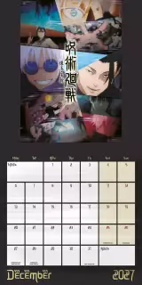 Kalendár Jujutsu Kaisen 2027 - Japonské