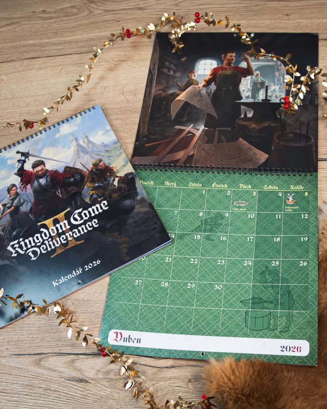 Kalendár Kingdom Come: Deliverance II 2026 (nástenný) CZ