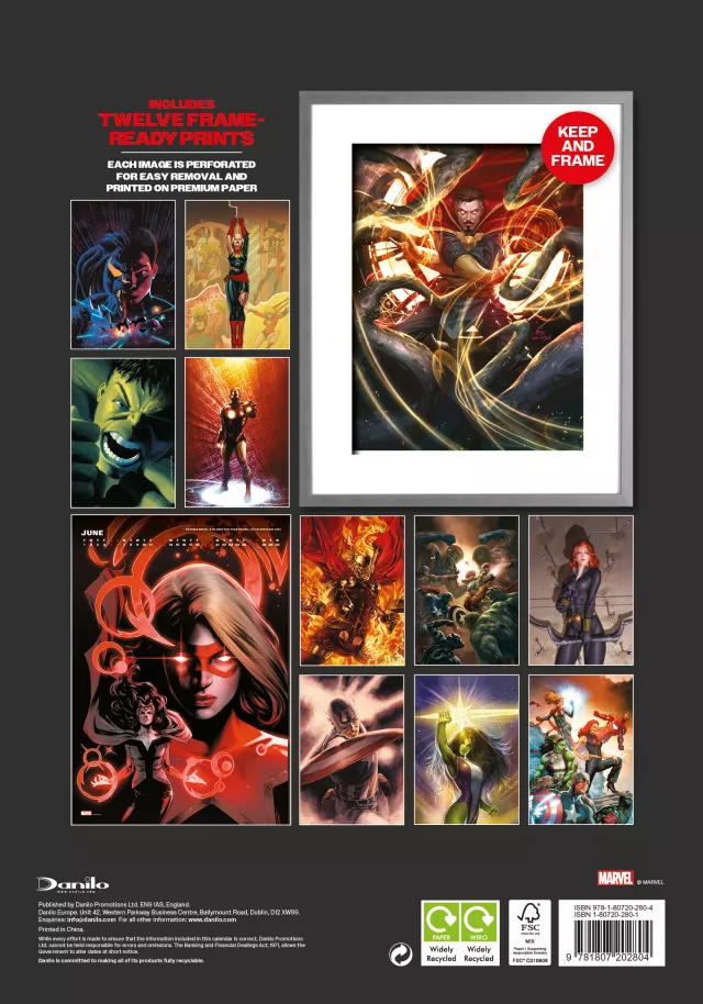 Kalendár Marvel Deluxe 2027 (A3)