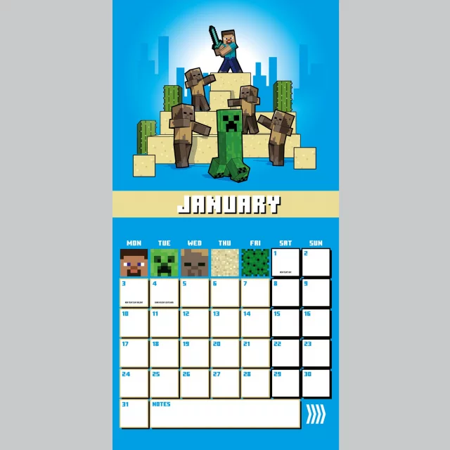 Kalendár Minecraft 2022 - Mini