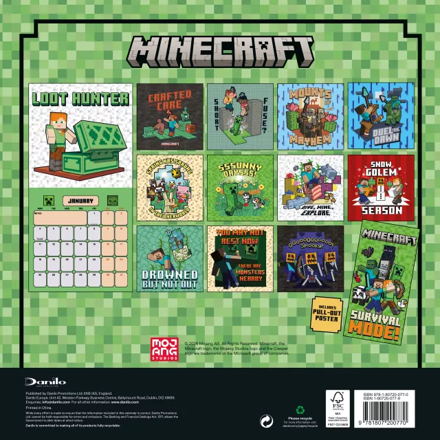 Kalendár Minecraft 2027