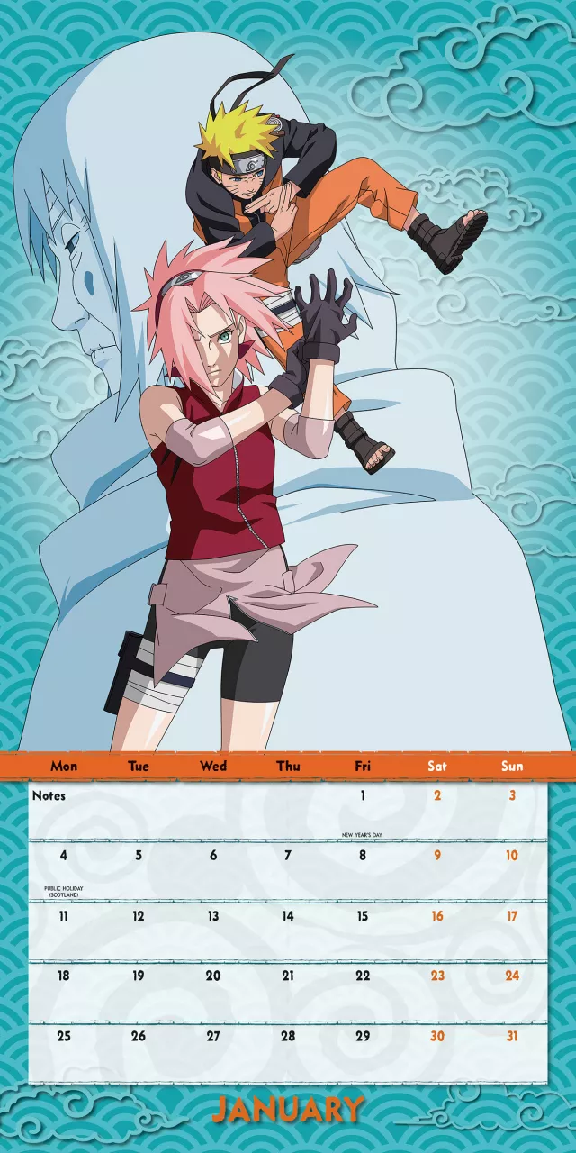 Kalendár Naruto Shippuden 2027 - Anime