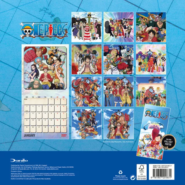 Kalendár One Piece 2027 - Anime