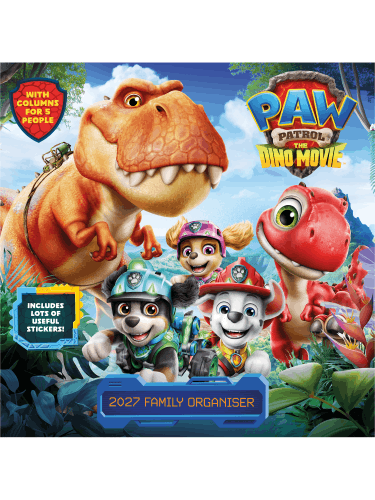 Kalendár Paw Patrol: Dino Movie - Family Organiser 2027 (+ samolepky)