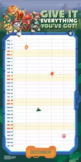 Kalendár Paw Patrol: Dino Movie - Family Organiser 2027 (+ samolepky)