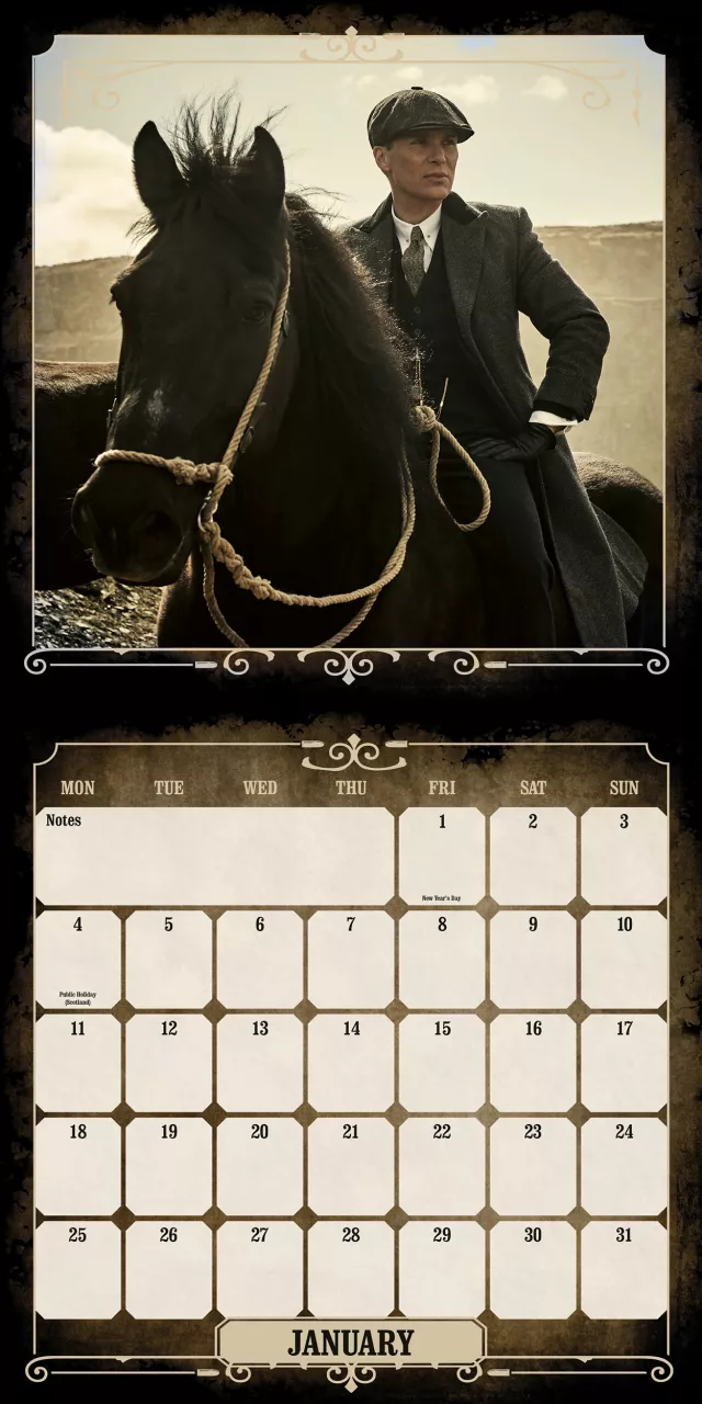 Kalendár Peaky Blinders 2027