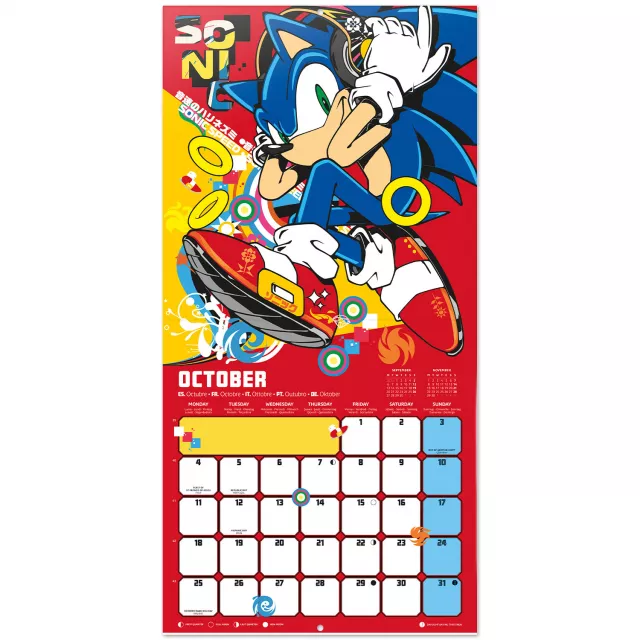 Kalendár Sonic The Hedgehog 2027