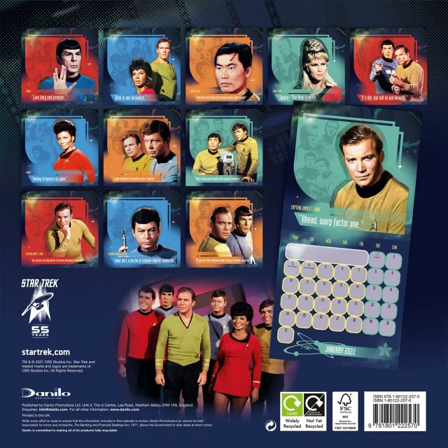Kalendár Star Trek: The Original Series 2022