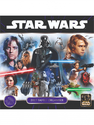 Kalendár Star Wars Classic - Family Organiser 2027 (+ samolepky)