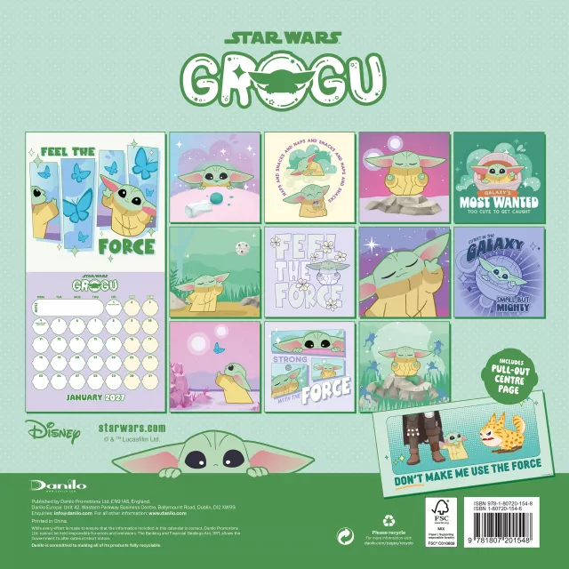 Kalendár Star Wars: Grogu 2027 - The Mandalorian