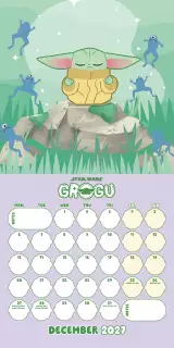 Kalendár Star Wars: Grogu 2027 - The Mandalorian