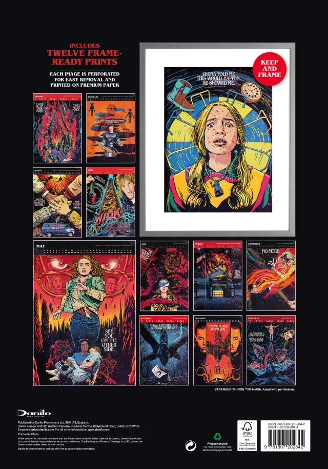 Kalendár Stranger Things Deluxe 2027 (A3)