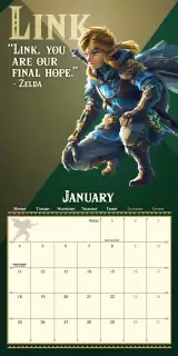 Kalendár The Legend of Zelda: Tears of the Kingdom 2027